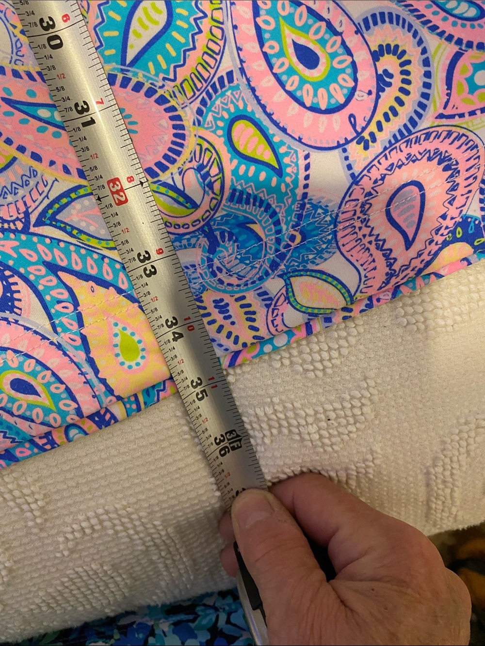 Lulu-B Sleeveless Paisley Mini Dress in Pink and Blue - Picture 6 of 7